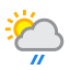 Končarevići - Moderate rain at times