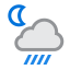 Uzdolje - Moderate or heavy rain shower